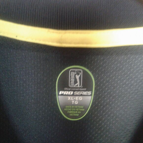 Men's Officially Licensed Pro Series PGA Tour XL Black And White Golf polo shirt - Picture 3 of 6